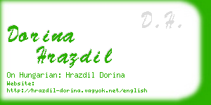 dorina hrazdil business card